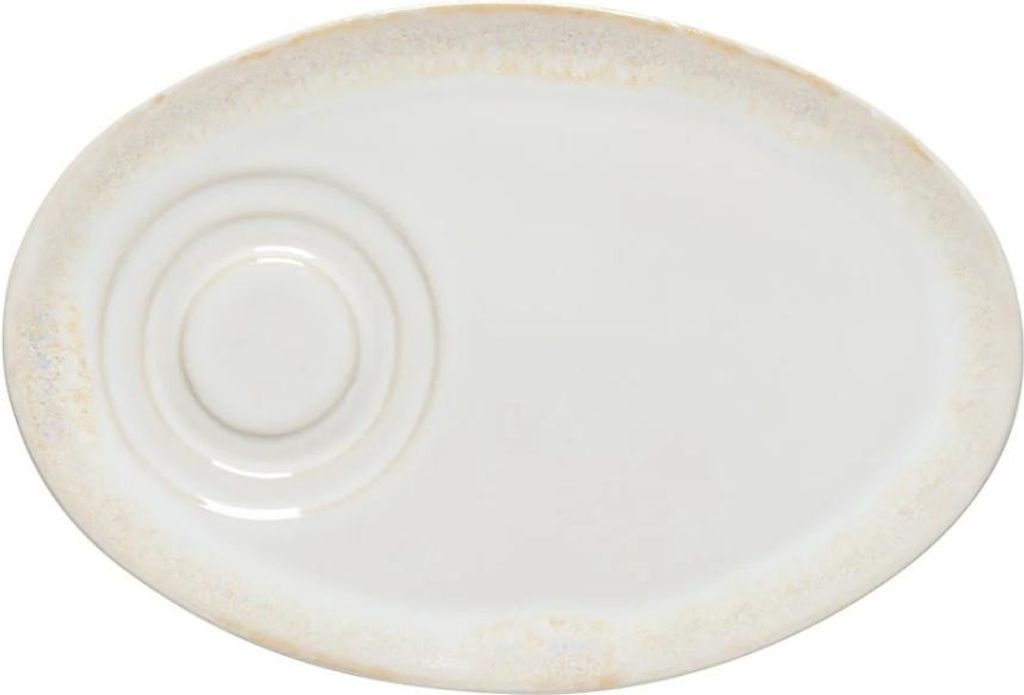 Costa Nova Grespresso Ovale Untertasse, Weiß, 19,7 x 13,5 cm