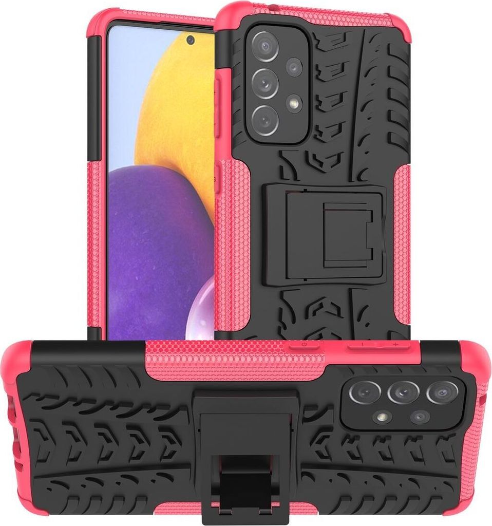 König Design Hülle kompatibel mit Samsung Galaxy A73 5G Kunststoff Soft Handyhülle - Handy Case Rosa