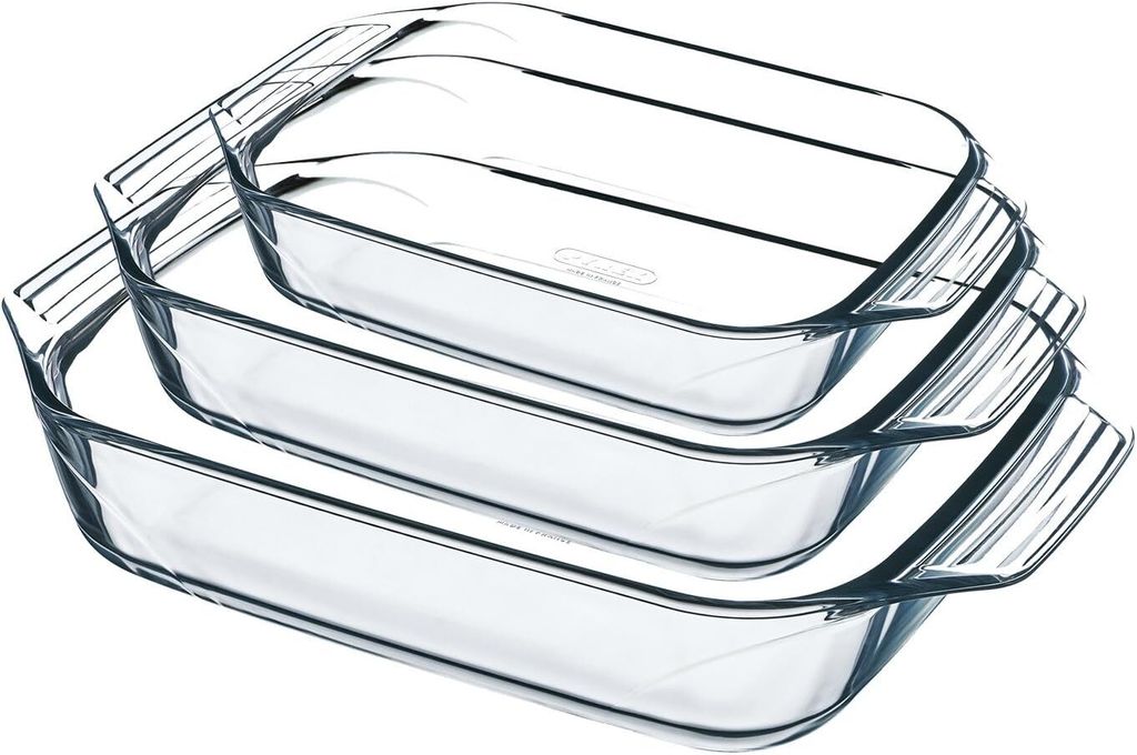Set di 3 casseruole Pyrex in vetro 0,25l ,05l 1l Immagine del prodotto 