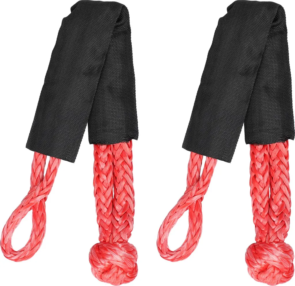Câble de remorquage synthétique 17T avec manille souple noire 6m