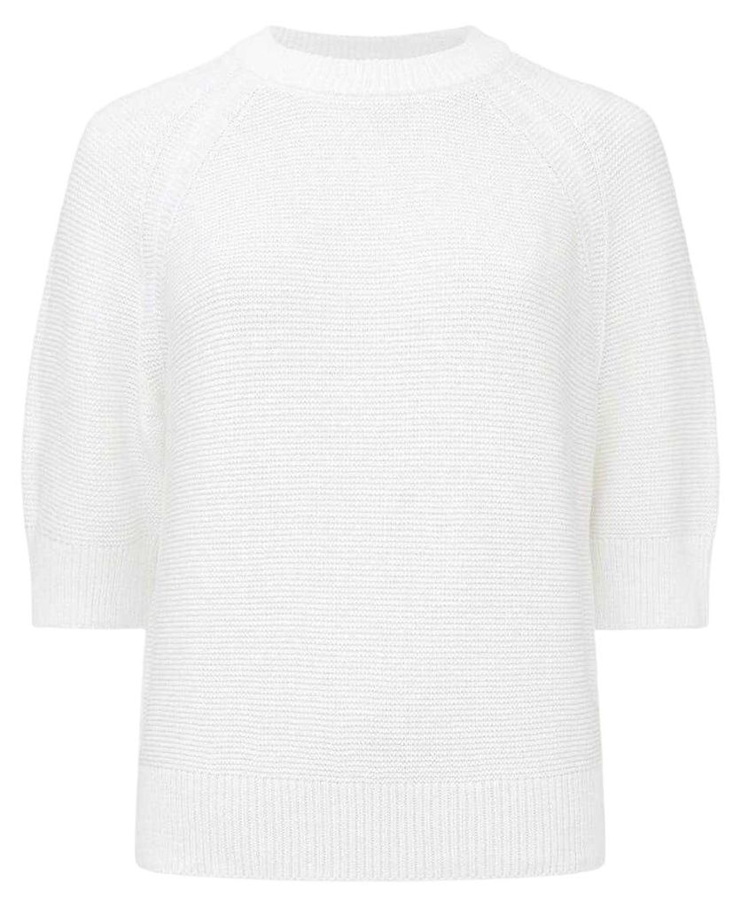 French Connection - Pullover für Damen, gerippt, leger GT19120 (34 DE) (Weiß)