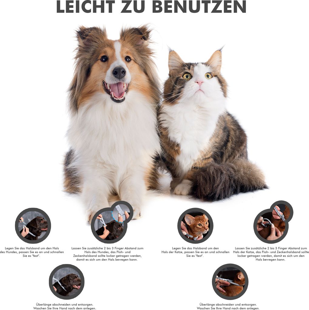 adraw Beruhigungshalsband für Hunde und Katzen | Produktbild 5