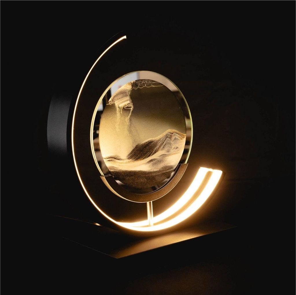 Luxus - Treibsand Tischlampe - Schwarz