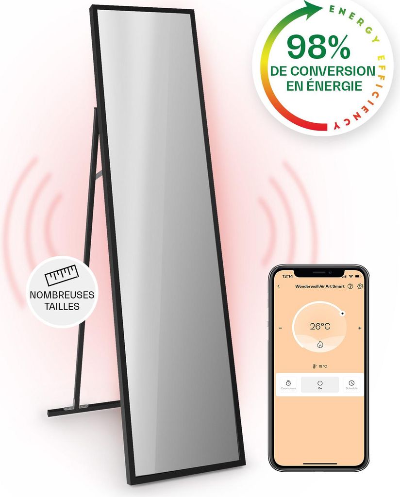 Klarstein Smart Chauffage Infrarouge, 900W Radiateur Image du produit 