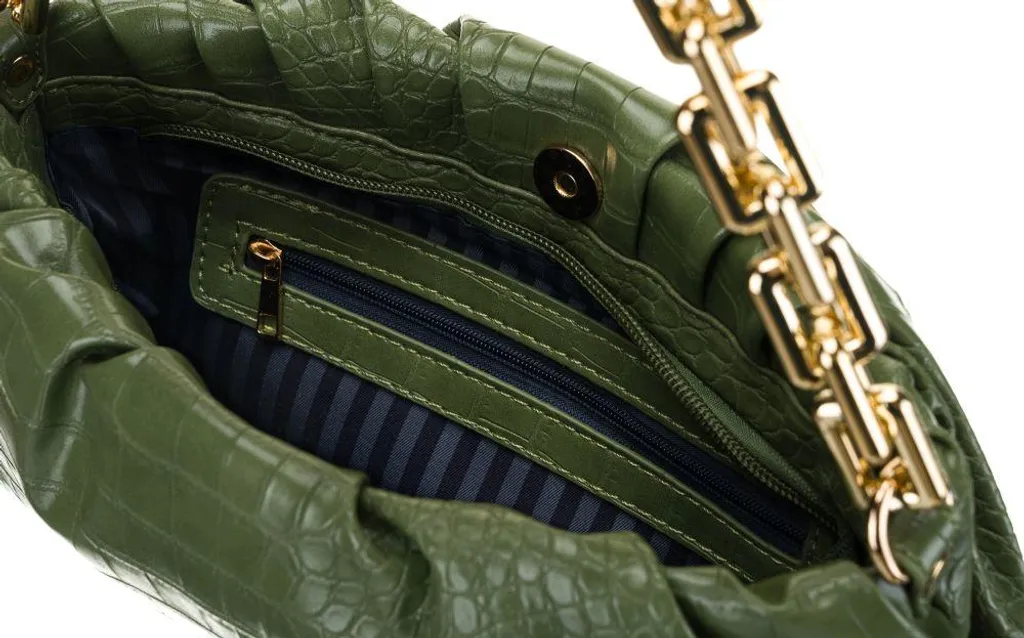 Sac de ville 282484 Khaki Croco : l'accessoire idéal pour le travail