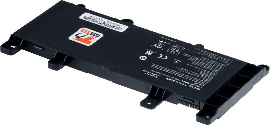 Batteria T6 Power Asus X756U, F756U, R753U, 5135mAh, 38Wh, 2cell, Li-pol