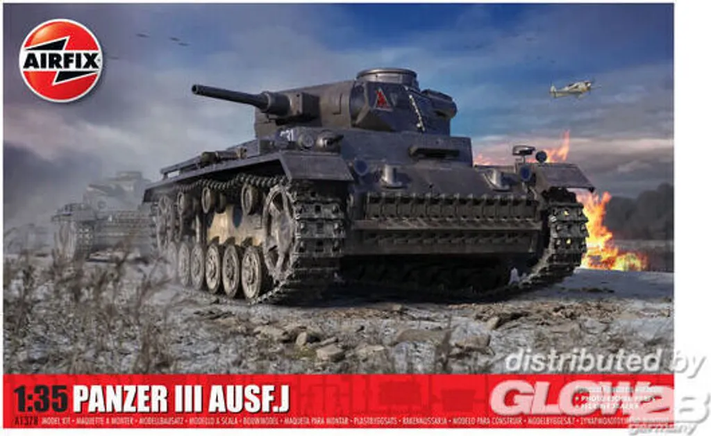 Airfix A1378 Char Panzer III Ausf. J Maquette Militaire 1:35 en Kit