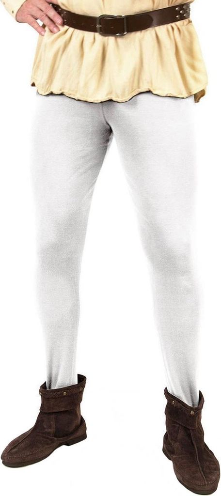 Mittelalter Strumpfhose für Männer weiß Größe: S