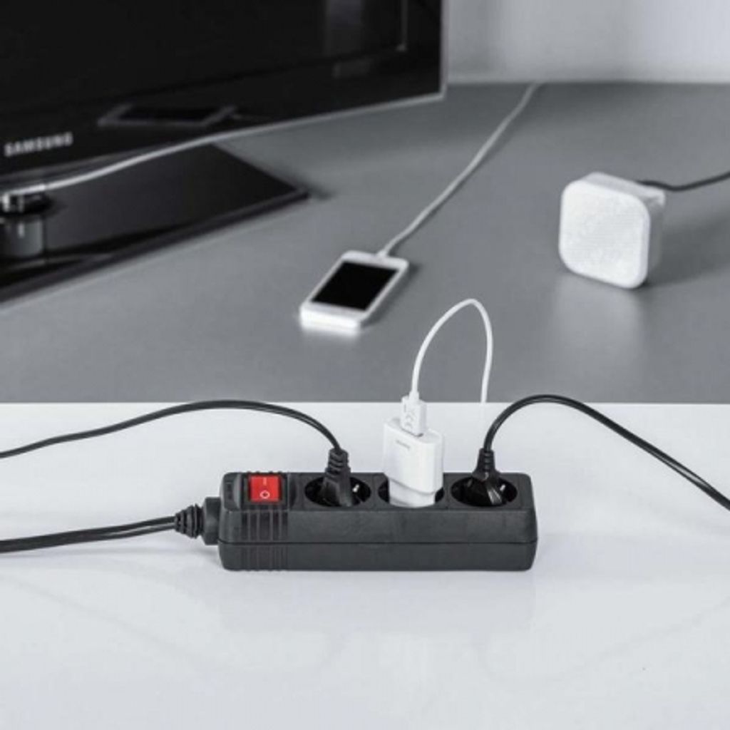 Hama 00108816 Spannungsschutz Schwarz 3 AC-Ausgänge 230 V 3 Produktbild 