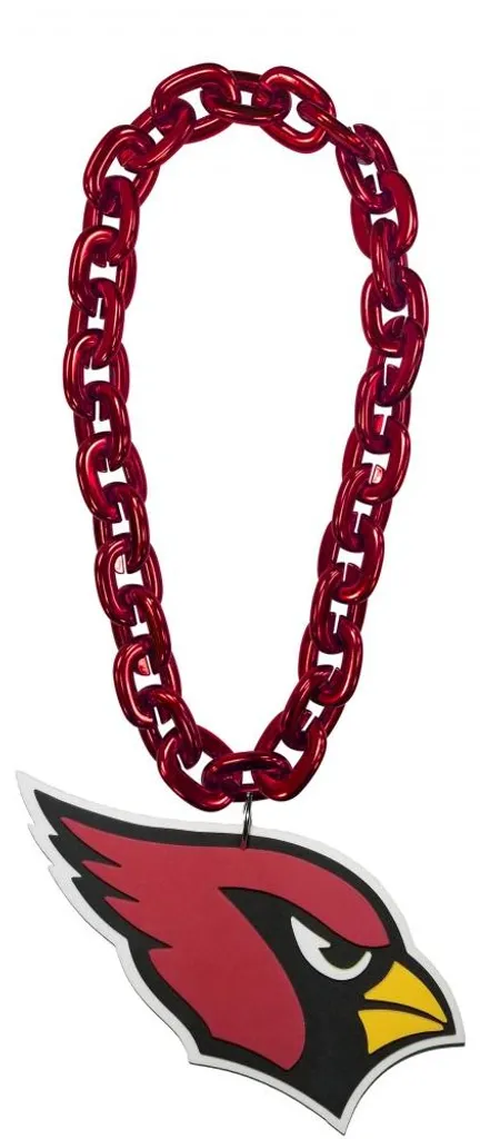 Collier Arizona Cardinals Chaîne Fan NFL - Accessoire Sport Rouge 60cm