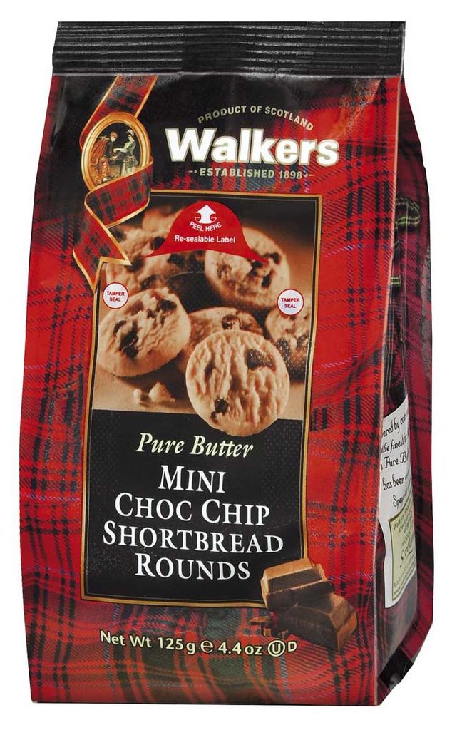Walkers Pure Butter Mini Choc Chip Shortbread Rounds mit Zdjęcie produktu 