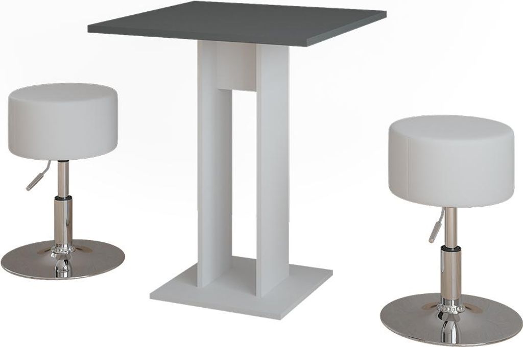 Ensemble de table à manger Vicco Repose blanc/anthracite Image du produit 