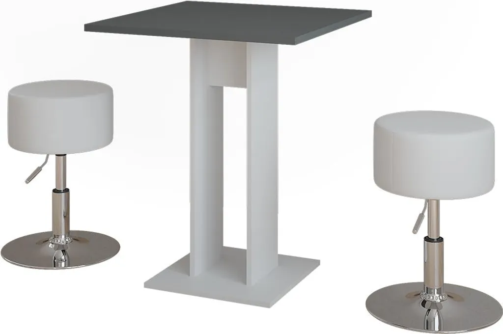 Set de table repas pour petit espace Vicco Repose 65 cm avec tabourets - 2