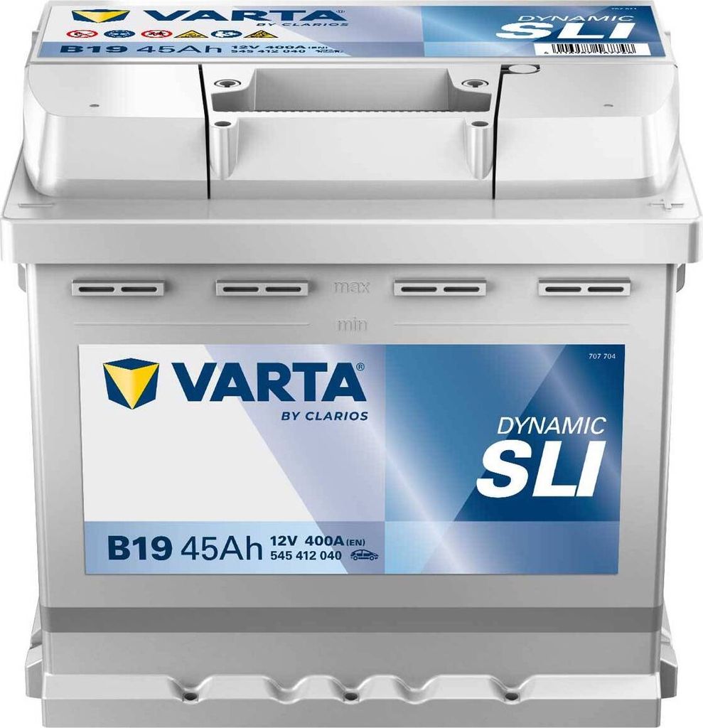 VARTA B19 Black Dynamic 12V 45Ah 400A Autobatterie 545 412 040