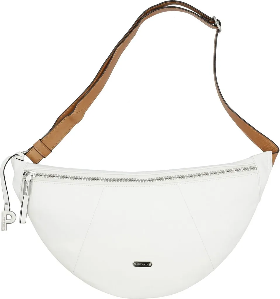 Picard Borsa Spring White Lily | Tracolla Pelle Donna 36cm Bianca