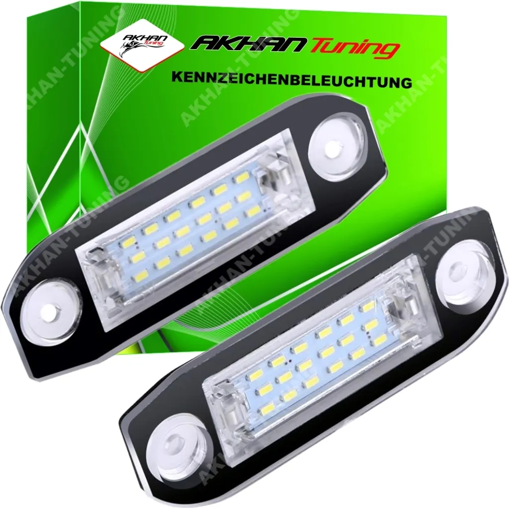 Luci Targa LED Volvo C30 C70 S40 S60 S80 V60 XC60 XC90 - Kit KB22 6000K