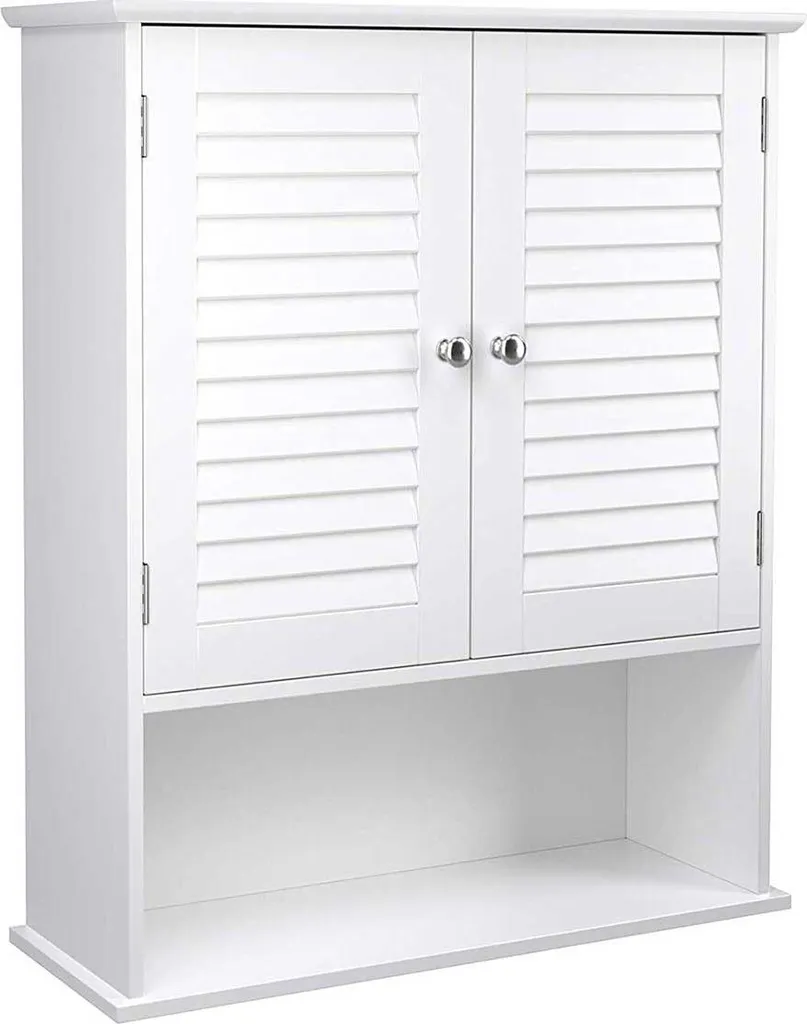 Armoire de salle de bain suspendue - Meuble de rangement mural 60cm