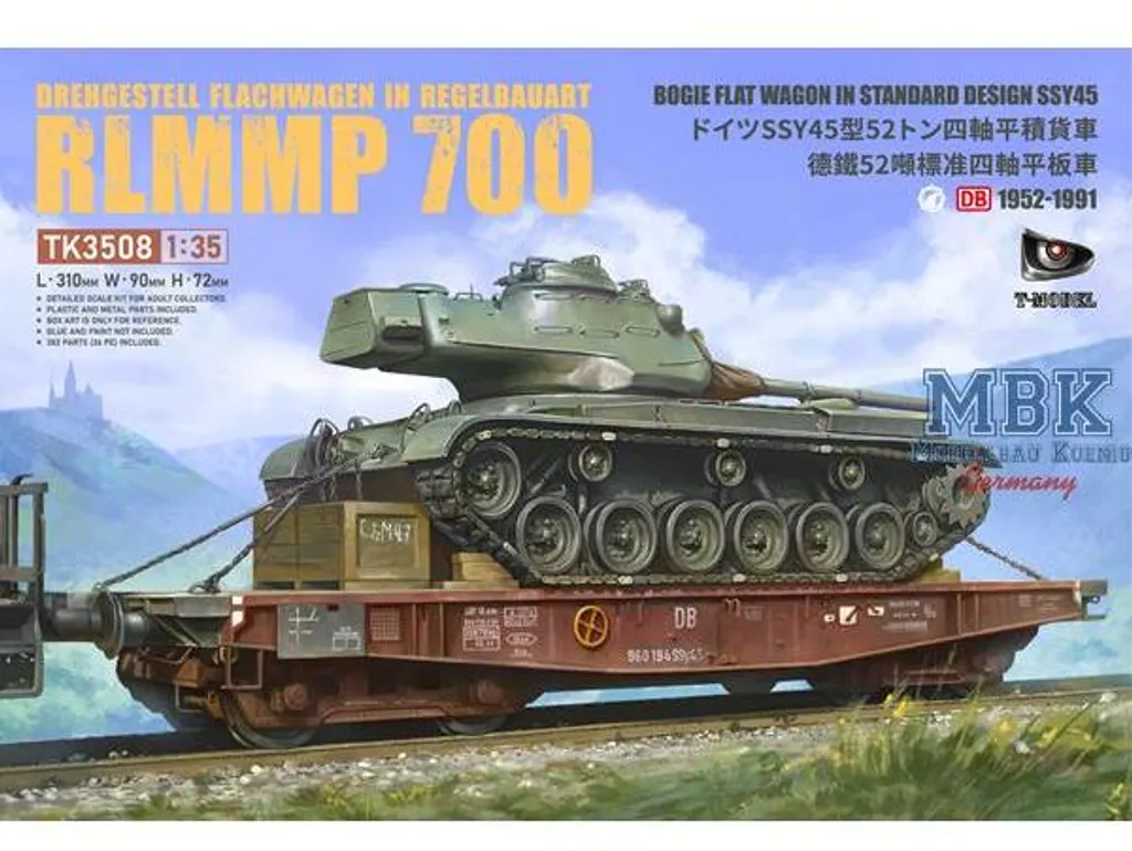 Wagon plat Ssy45 RLMMP700 T-MODEL - Solution transport lourd réaliste