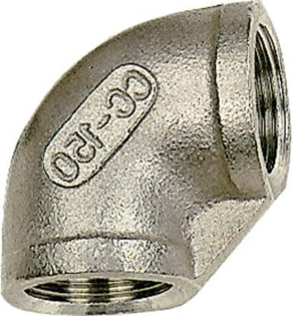 Riegler Winkelstück 90°, innen/innen, Rp 3/8, Edelstahl 1.4408