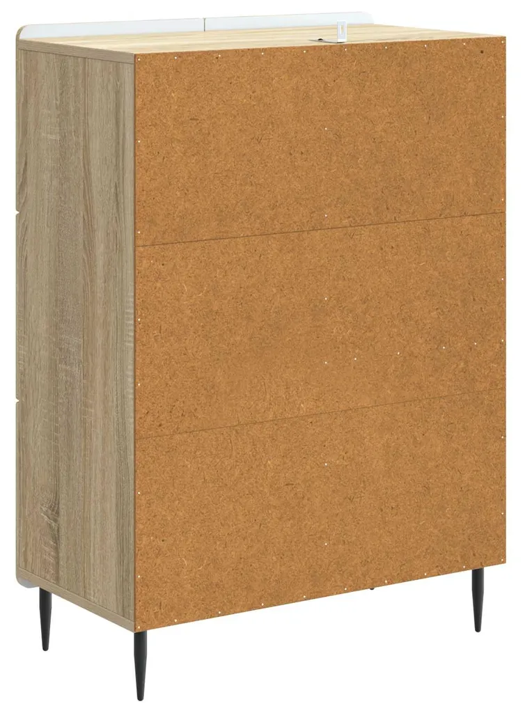 Buffet Compact Chêne Sonoma pour Optimiser l'Espace de Rangement - 5