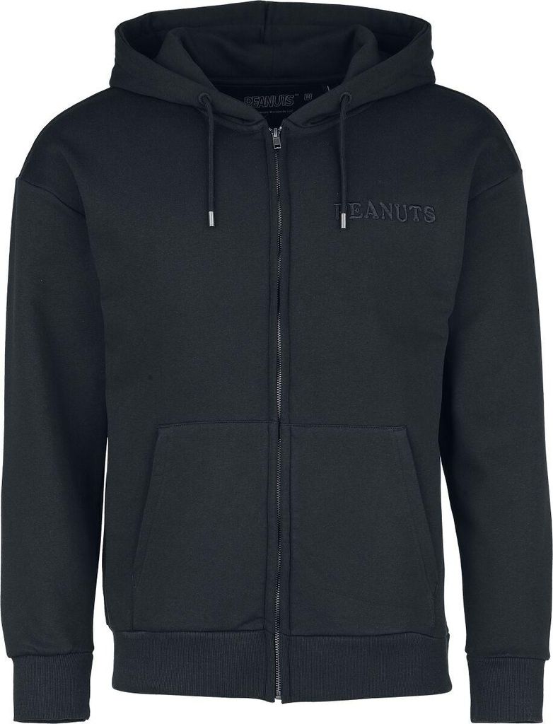 Peanuts Kapuzenjacke Herren Snoopy und Woodstock - Far Out schwarz S