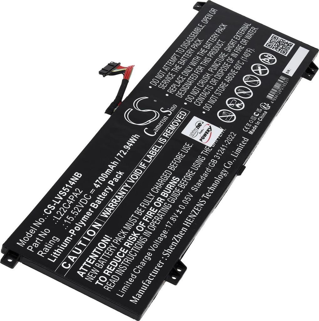 Akku für Lenovo Legion Slim 5 14APH8-82Y5001GMJ Laptop