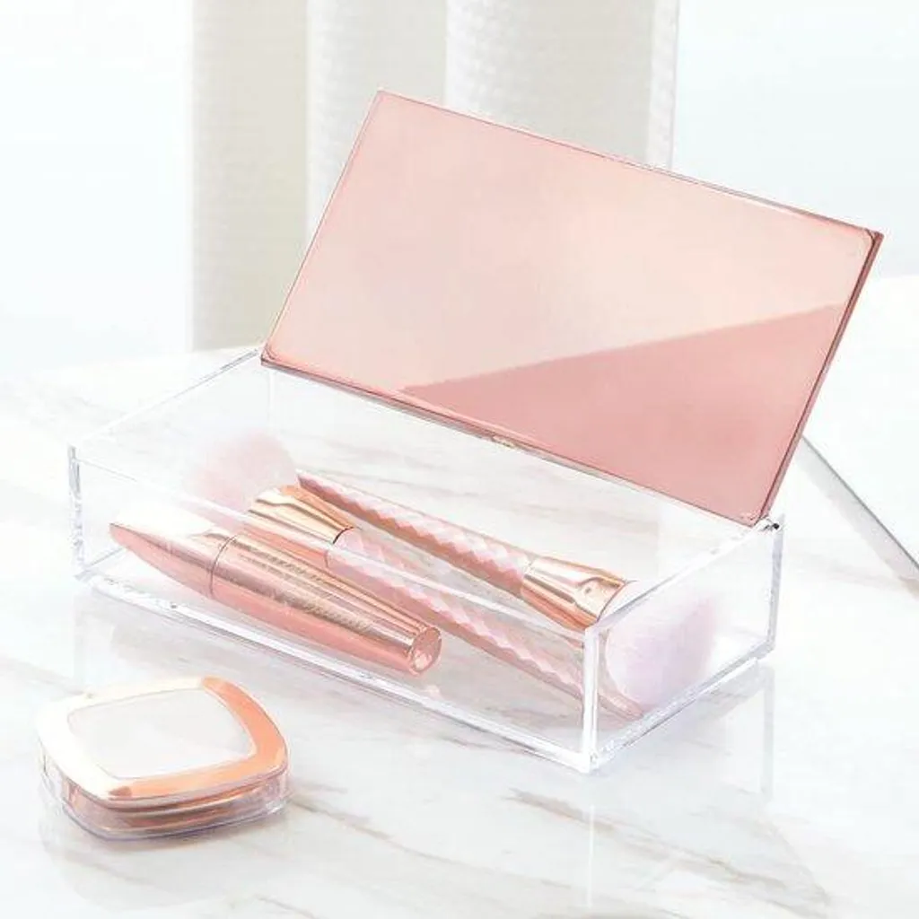 Porte-pinceaux maquillage en silicone souple rose poudré multi-fentes