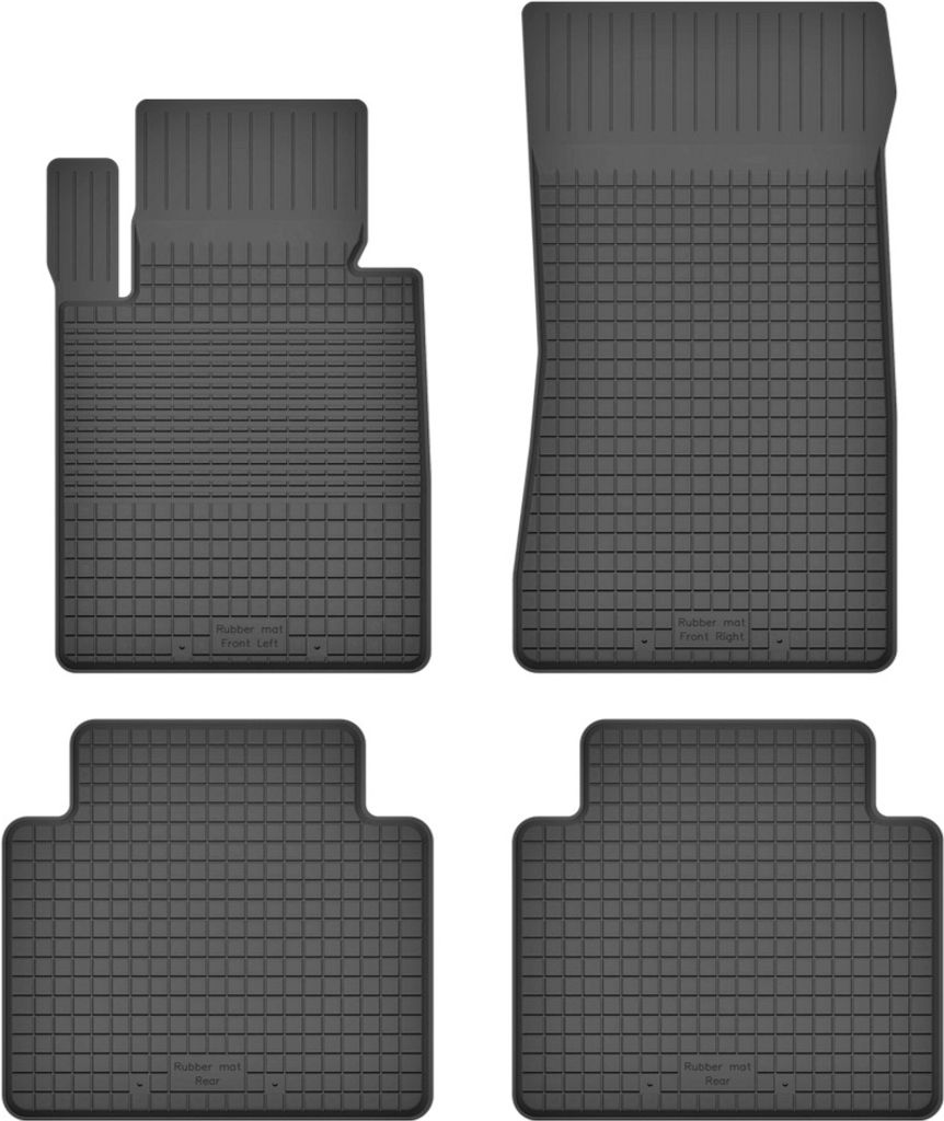 Gummifußmatten 4er Set, universell für: BMW 7 E66 Limousine lang (2001-2008)