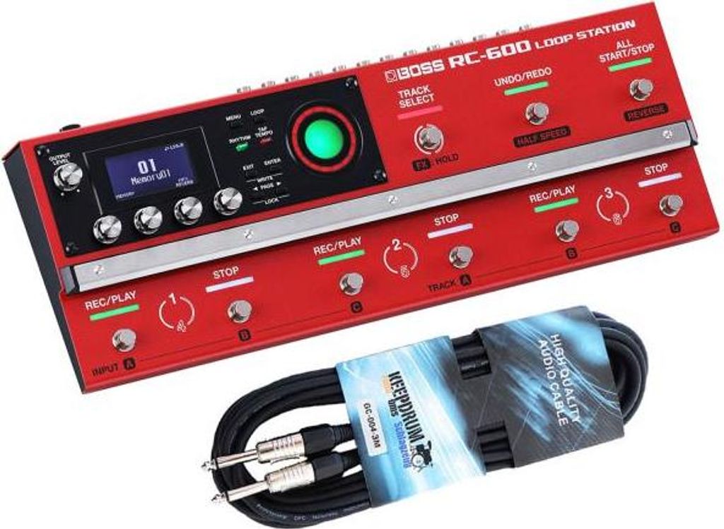 Boss RC-600 Loop-Station mit Klinkenkabel