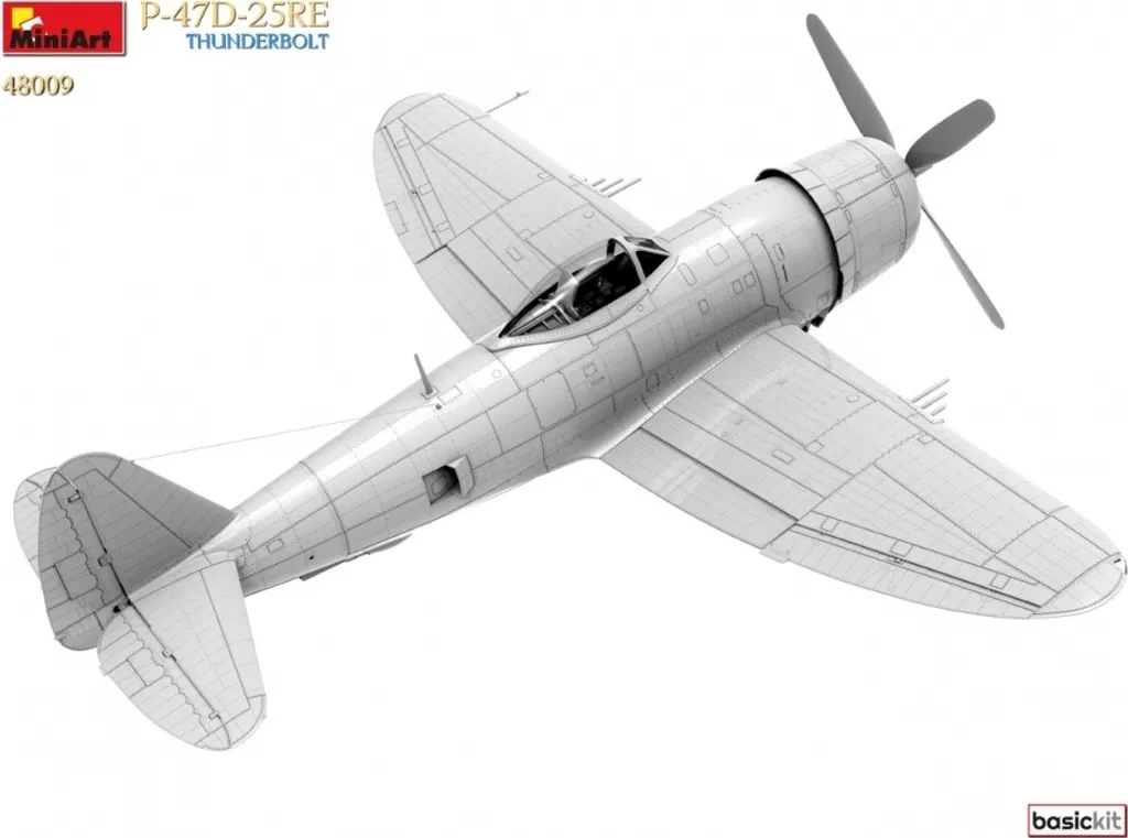 Kit MiniArt P-47D-25RE Thunderbolt 1:48 avec détails en plastique - 9