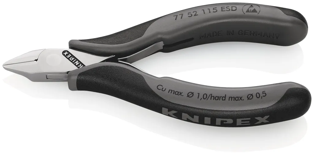 KNIPEX 77 22 115 - Tronchese Elettronica Professionale Smussata 115mm