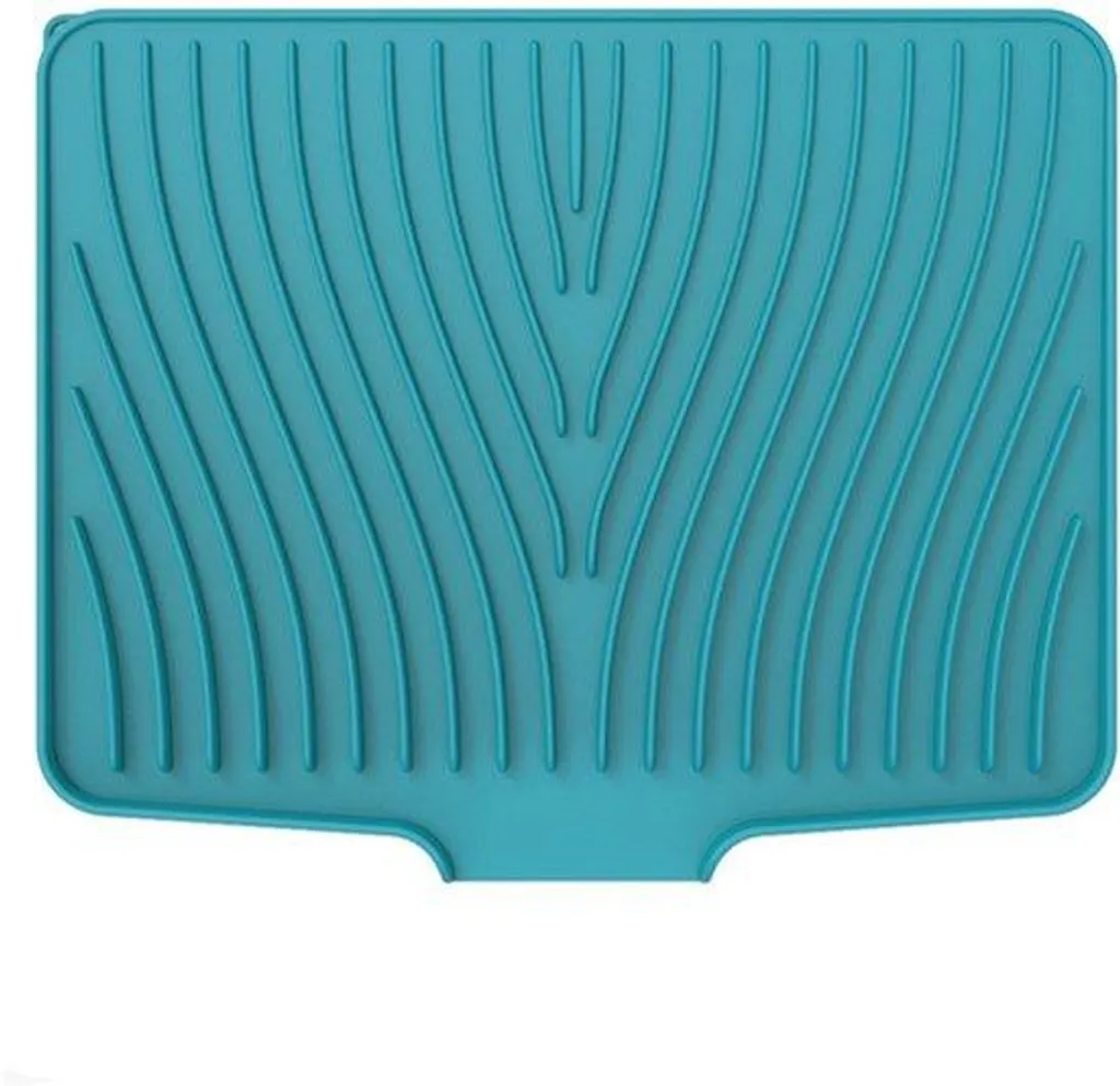 Égouttoir vaisselle en silicone souple et antidérapant coloris vert