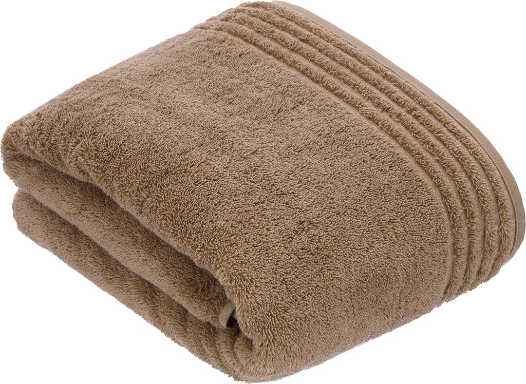 Vossen 116054 | Vienna Style Supersoft Badetuch / 100 x 150 cm - Farbe: Camel - Größe: 100 x 150 cm