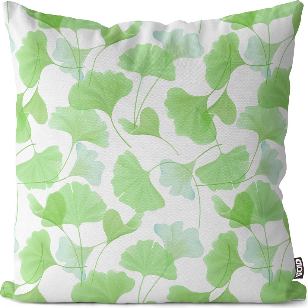 VOID Blätter Wasserfarben Gingko Kissenbezug Kissenhülle sofa couch wohnzimmer dekoration wasserfest Outdoor Garten Kissen bezug deko