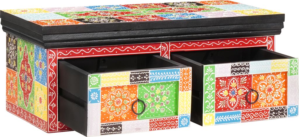 Wandmontierter TV-Schrank 60x30x24 cm Massivholz Grobe Mango, CD- & DVD-Regale DesignMöbel Neu