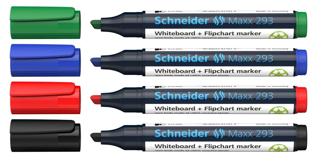 4 Schneider Whiteboard-Marker Maxx 293 farbsortiert Immagine del prodotto 