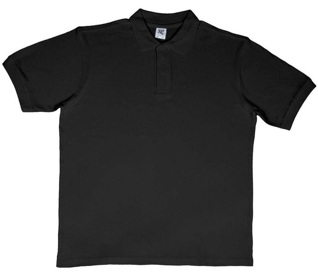SG Herren Polo-Shirt, Kurzarm FK778 (M) (Schwarz)