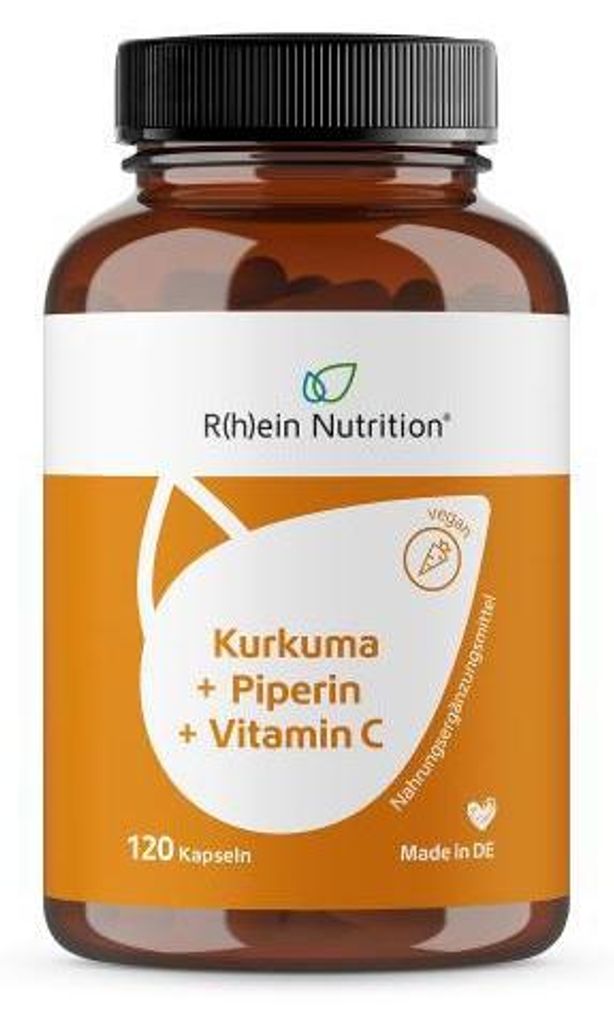 Kurkuma 95% Curcumin+Piperin+Vitamin C vegan Kaps. 120 St