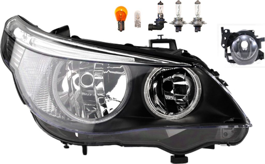 Johns, Scheinwerfer Halogen passend für BMW 5er E60 E61 07/03-03/07 H7 H7 R +Nebel+Leu. 63127165562 63126910778 6910778 7165562 63177897188 7897188