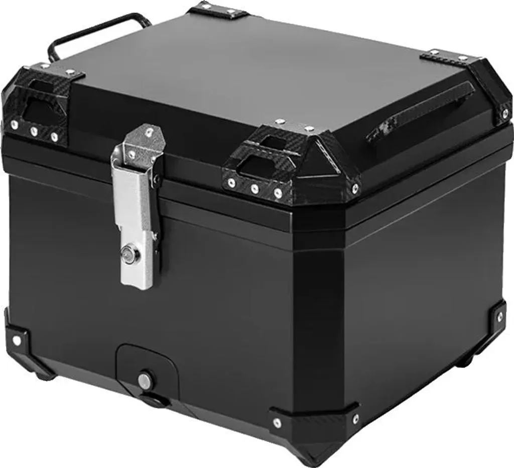 Top case moto 57L verrouillable et étanche grande capacité Noir