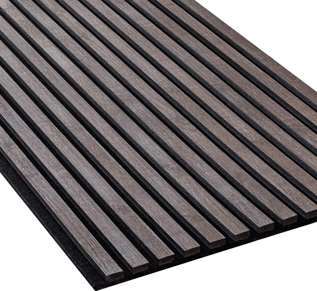 NMC SELITSTYLE 3D Akustikpanel Lamellenwand Holzoptik Eiche dunkel 240 x 56,5 cm
