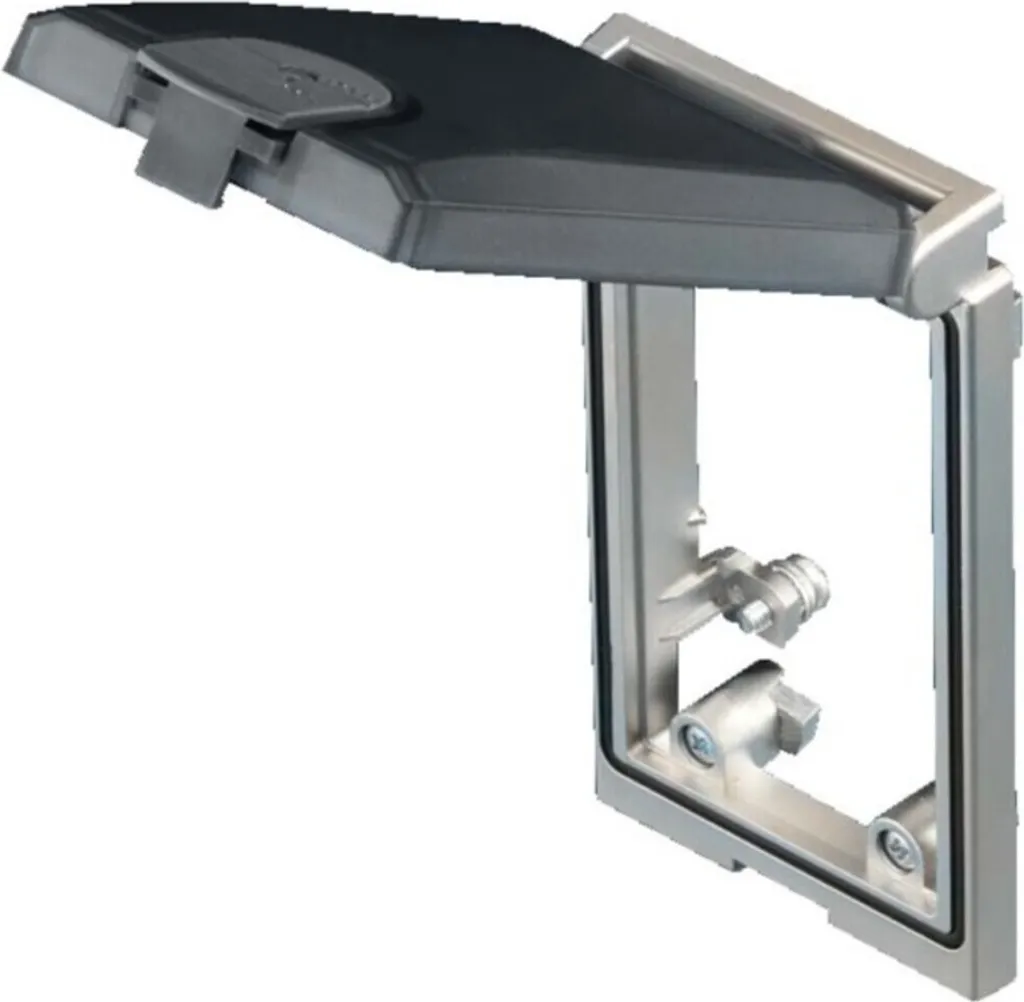 Rittal 9965748 Cadre Double Trappe - Protection Interface 2x 9965.748