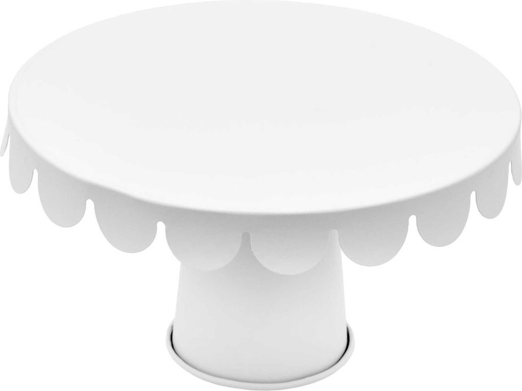 Tortenplatte 22cm BRUNBESTE BB-2726 weiß