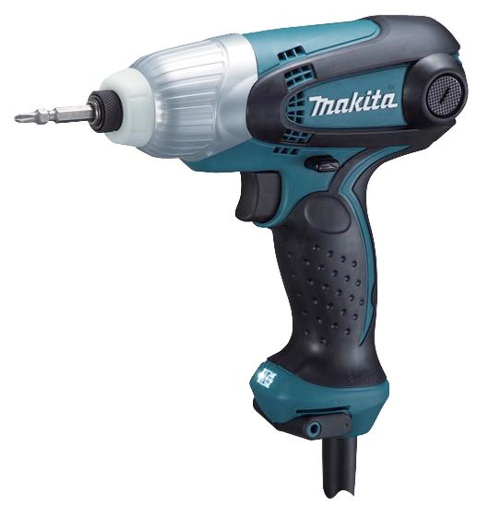 Makita Schlagschrauber TD0101FJ, 230 W, 1/4, incl. Doppelbit, MAKPAC