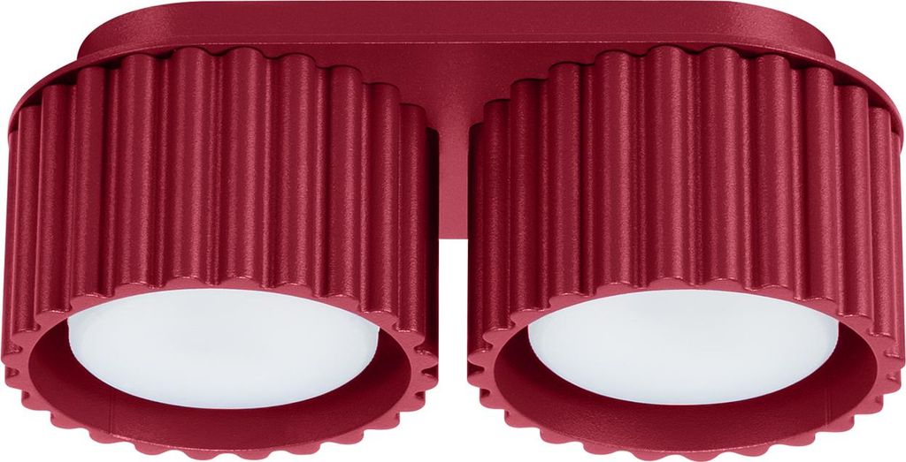 Plafond AURA 2 burgunderrot Gx53 2xGx53 10W Aluminium 8x10x21cm Sollux Lighting
