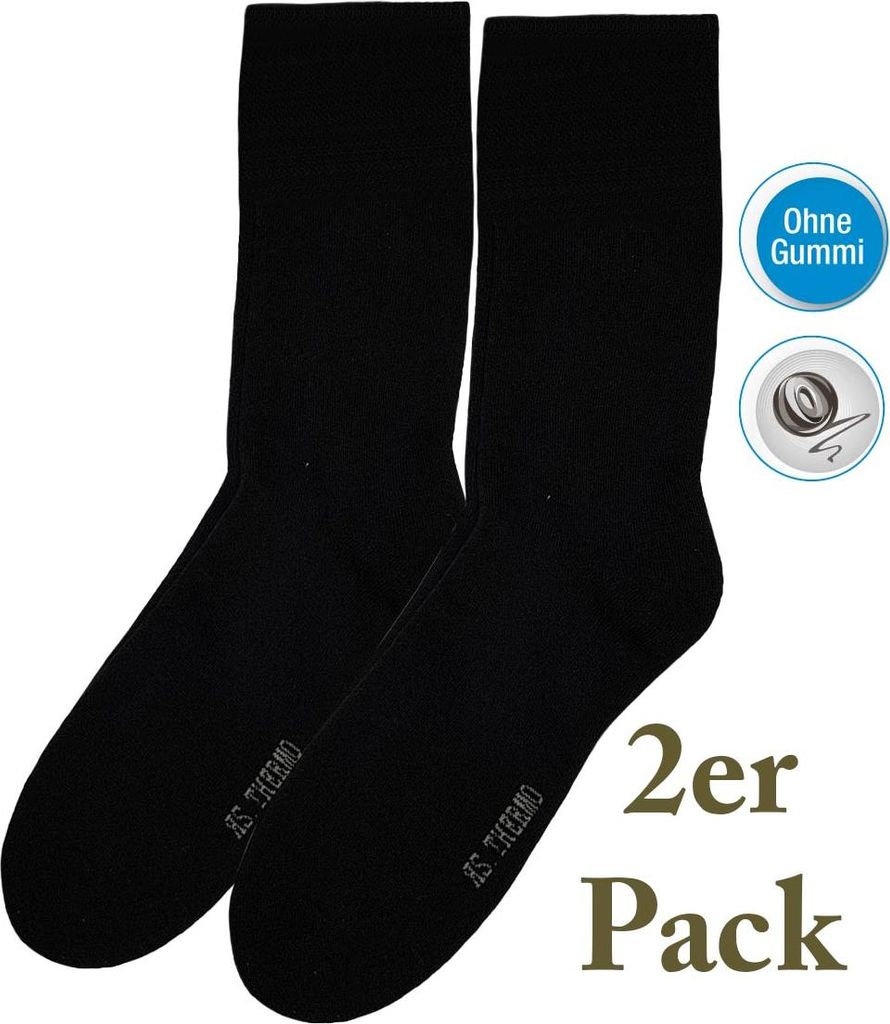RS Herren Thermo Strumpf - 2 Paar black-43.46