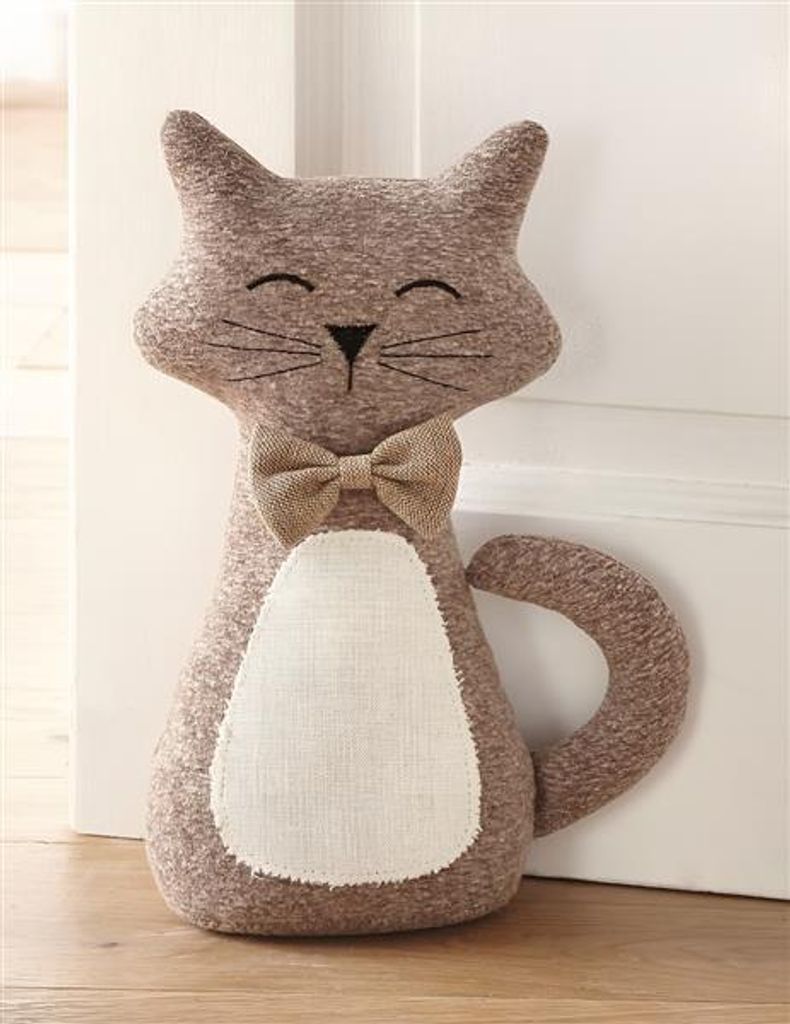 Cale-porte "chat" en tissu, lourd, butoir de porte, arrêt Image du produit 