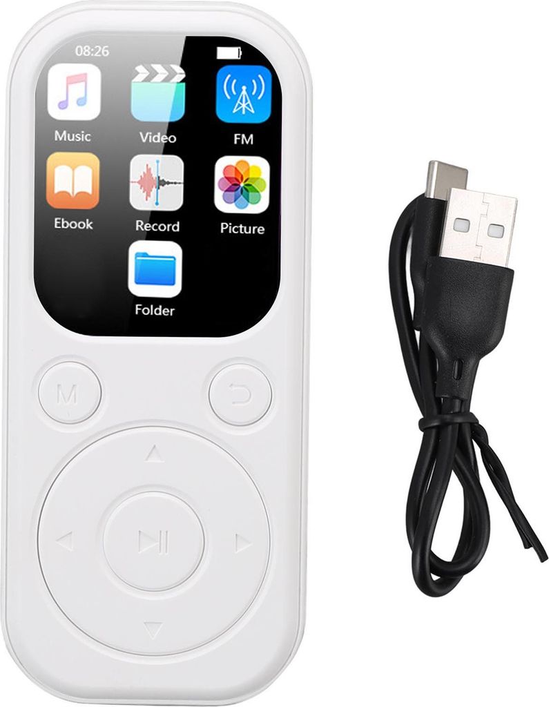 MP3 přehrávač s Bluetooth 5.4 HiFi reproduktor Diktafon Obrázek produktu 