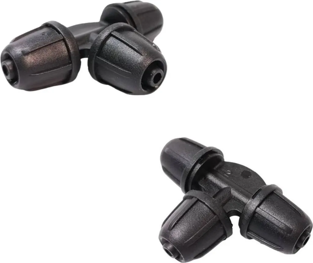 Connecteur en T 4 mm dérivation rapide pour micro-irrigation jardin