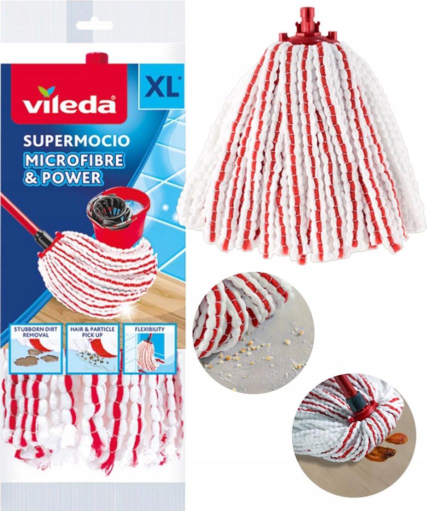 Wkład do mopa Vileda Microfibre & Power Zdjęcie produktu 